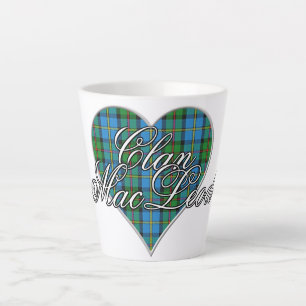 Taza De Café Latte Latte Love Clan MacLeod de Harris Tartan Heart