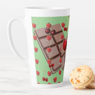 Taza De Café Latte Latte Lover Cherries