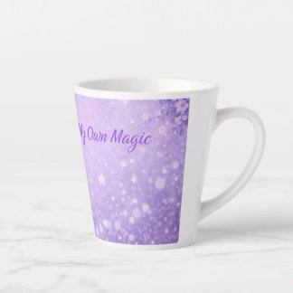 Taza De Café Latte Latte Mágico Morado Taza Regalo Mujer Café
