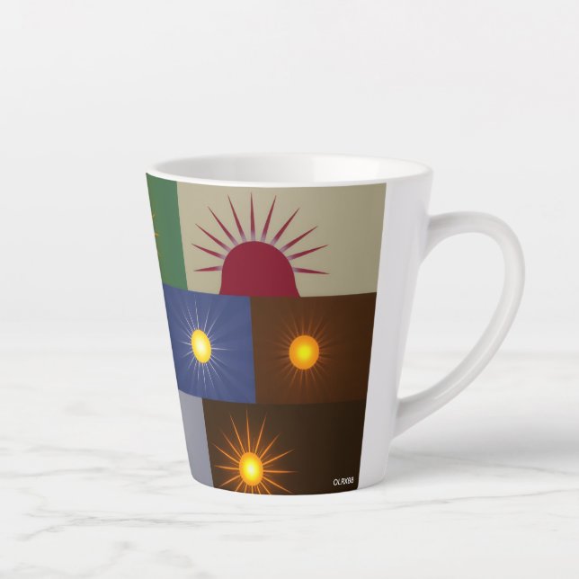 Taza De Café Latte Latte Mug (Derecha)