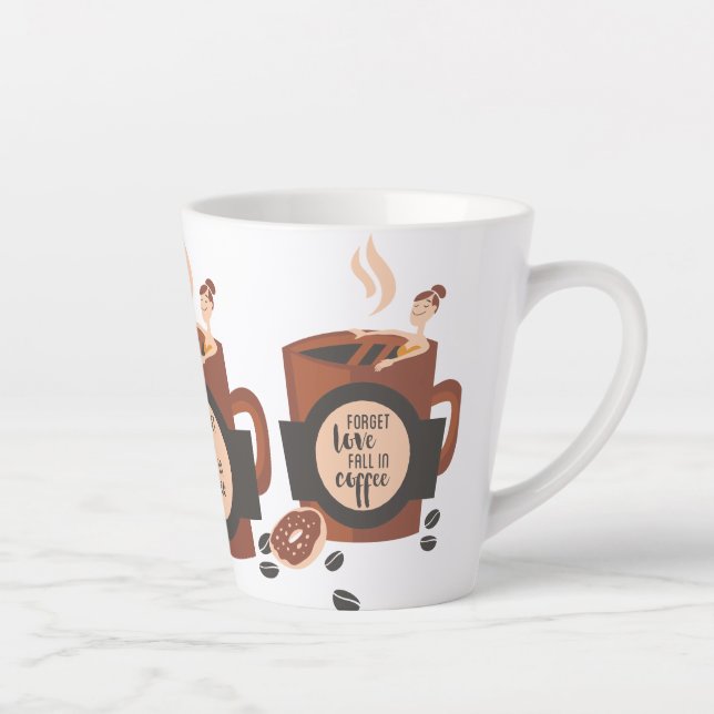 Taza De Café Latte Latte Mug (Derecha)