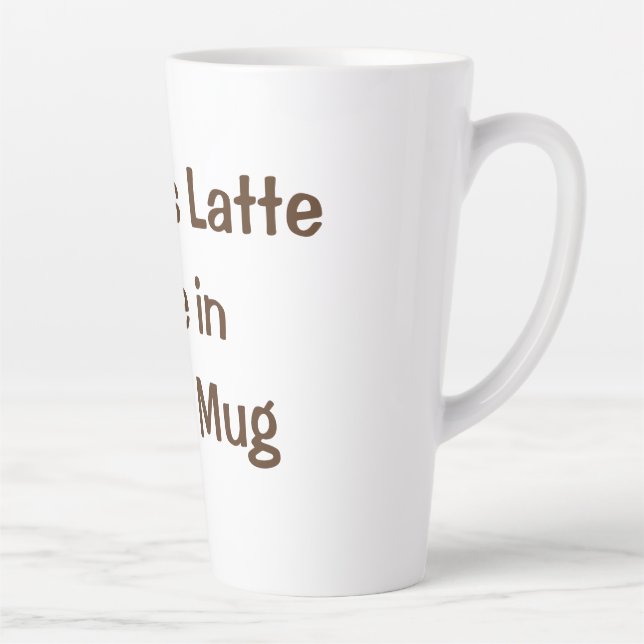 Taza De Café Latte Latte Mug (Derecha)