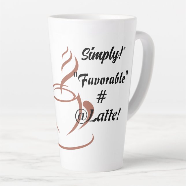 Taza De Café Latte Latte Mug (Ángulo derecho)