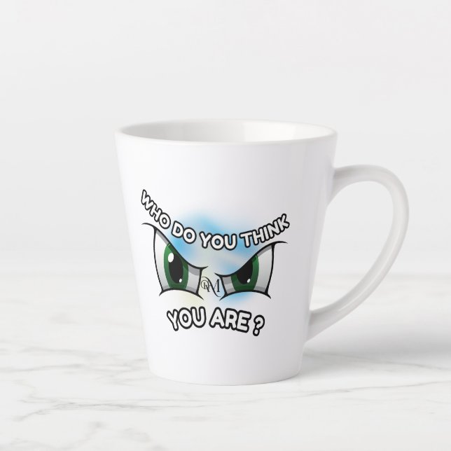 Taza De Café Latte Latte Mug 12oz : ¿A quién crees? (Derecha)