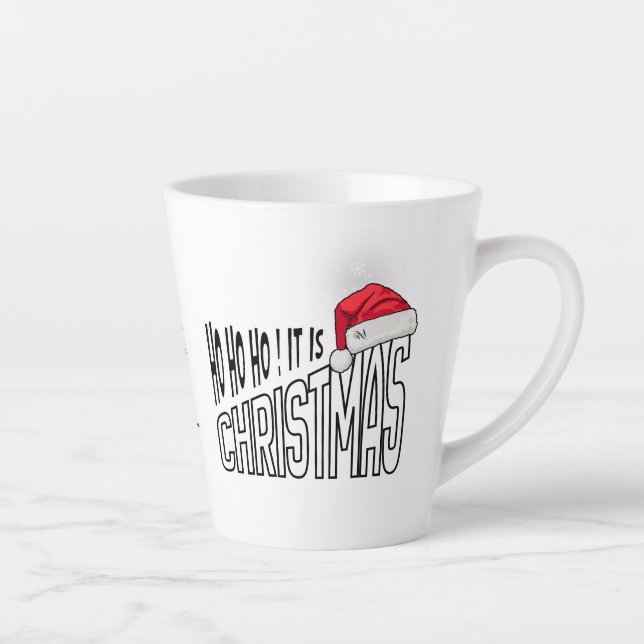 Taza De Café Latte Latte Mug 12oz : It's Christmas (green) (Derecha)