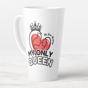 Taza De Café Latte Latte Mug 17oz : Mi única reina