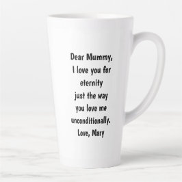 Taza De Café Latte Latte Mug 17oz : Mi única reina
