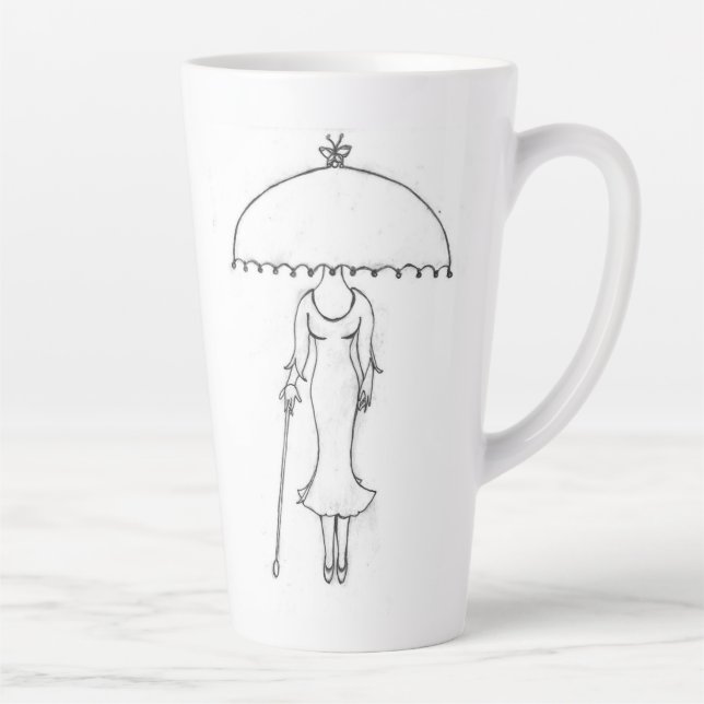 Taza De Café Latte Latte Mug - ¿A quién llevas puesto? (Derecha)