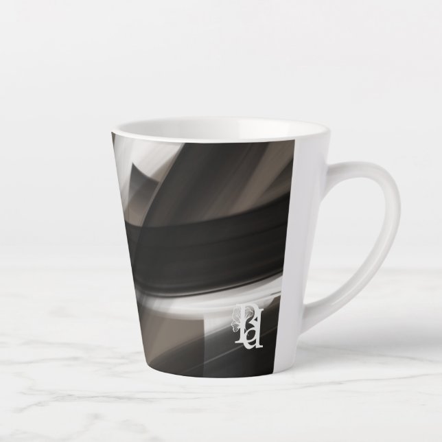 Taza De Café Latte Latte Mug Abstract Home Terra’s Tender Whisper (Derecha)