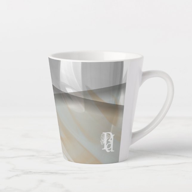 Taza De Café Latte Latte Mug Abstract Home Trend Sandy Tornado (Derecha)