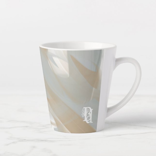 Taza De Café Latte Latte Mug Abstract Home Trend Sandy Tornado (Derecha)