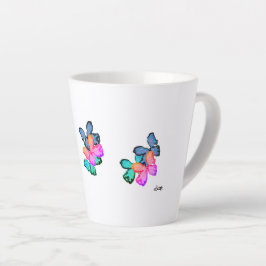 Taza De Café Latte Latte Mug : Amor A La Mariposa