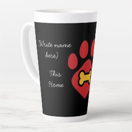 Taza De Café Latte Latte Mug Animal Paw Print
