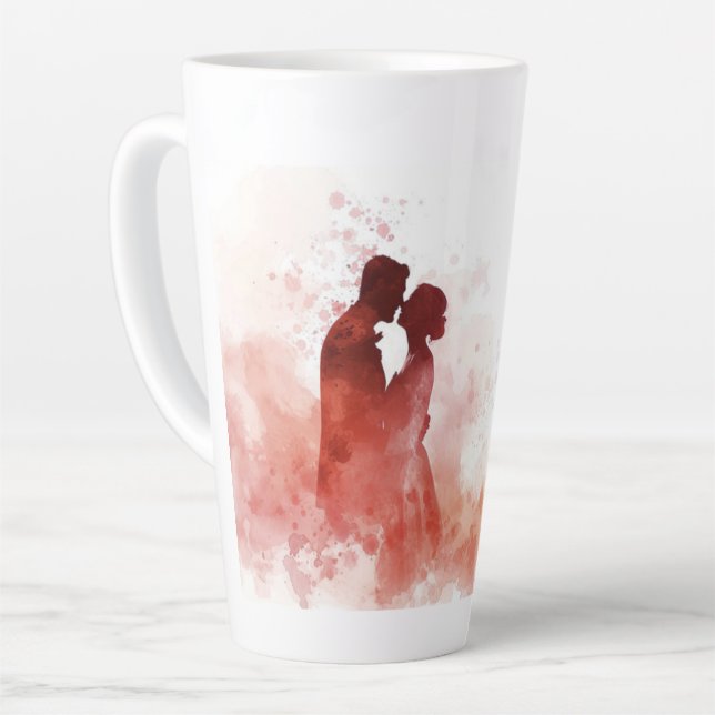 Taza De Café Latte Latte Mug - Aniversario Boda (Ángulo izquierdo)