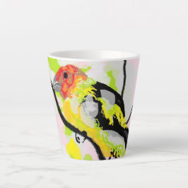 Taza De Café Latte Latte Mug : Ave Tanagers De Oregón