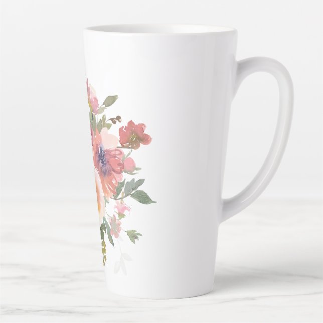 Taza De Café Latte Latte Mug,Big Latte Mug, (Derecha)