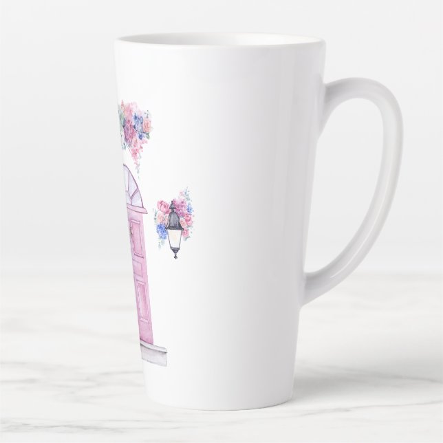 Taza De Café Latte Latte Mug, Big Latte Mug, (Derecha)