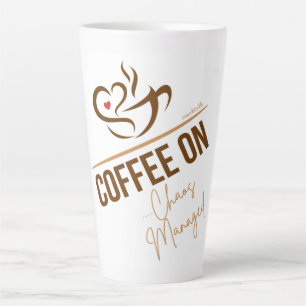 Taza De Café Latte Latte Mug - Café activado - Caos administrado