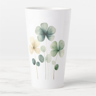 Taza De Café Latte Latte Mug Clovers - Día de San Patricio