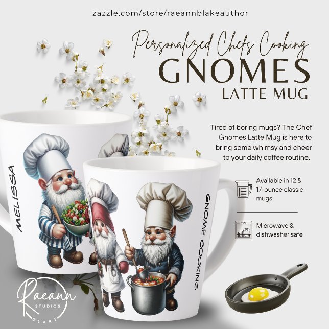 Taza De Café Latte Latte Mug "Cocina de Gnome" (Subido por el creador)