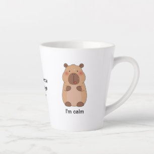 Taza De Café Latte Latte Mug con adorables personalizados de oso y ci