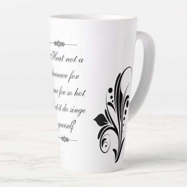 Taza De Café Latte Latte Mug con diseño bello (Ángulo derecho)