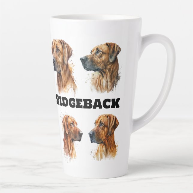 Taza De Café Latte Latte Mug con motivo de retorno rodeo Rhodesiano (Derecha)