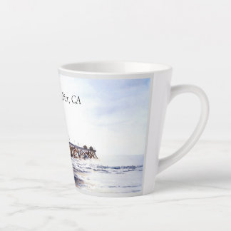 Taza De Café Latte Latte Mug con muelle de San Clemente