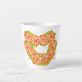 Taza De Café Latte Latte Mug : Corazón de maricas