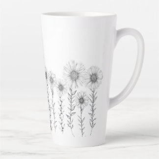 Taza De Café Latte Latte Mug Daisy Floral
