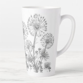 Taza De Café Latte Latte Mug Dandelions Floral