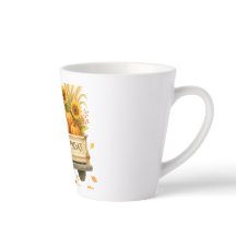 Latte Mug - Dar las gracias a Fall Truck Mug