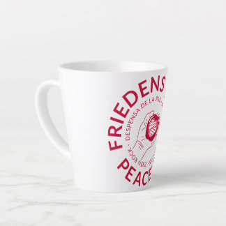 Taza De Café Latte Latte Mug de Friedens Peace Builder