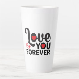 Taza De Café Latte Latte Mug de San Valentín, un lugar de moda para e