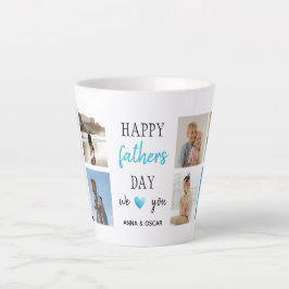 Taza De Café Latte Latte Mug del Día del Padre | Fotos personalizadas