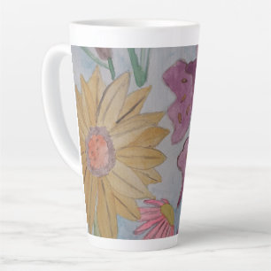 Taza De Café Latte Latte Mug del Jardín de la cabaña inglesa