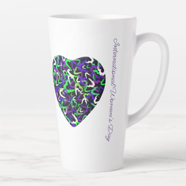 Taza De Café Latte Latte Mug, Día Internacional de la Mujer (Derecha)