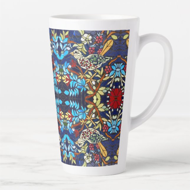 Taza De Café Latte Latte Mug - 'El ladrón de frambuesas' (Derecha)