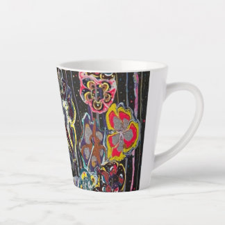 Taza De Café Latte Latte Mug – Elegant Floral Art Cup, Perfect Christ