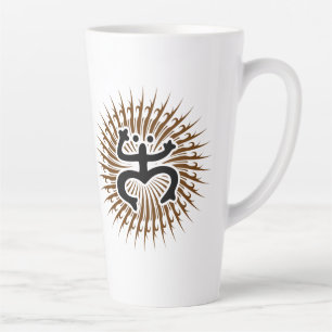 Taza De Café Latte Latte Mug - Emblema doble