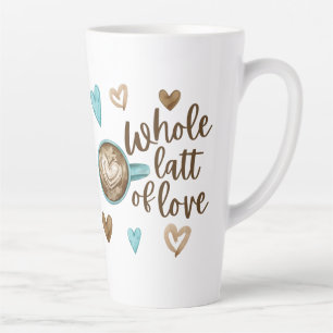 Taza De Café Latte Latte Mug Entero De Amor
