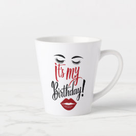 Taza De Café Latte Latte Mug - Es mi cumpleaños