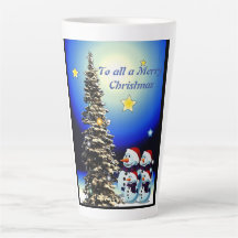 Latte Mug, familia de la nieve