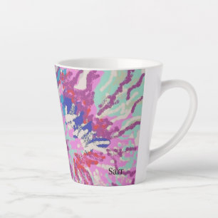 Taza De Café Latte Latte Mug : Flor Hibiscus
