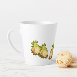 Taza De Café Latte Latte Mug : Frutas tropicales