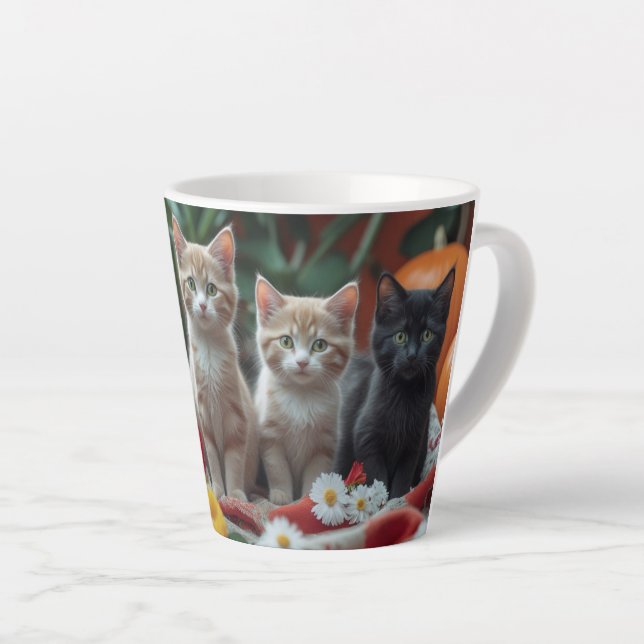 Taza De Café Latte Latte Mug - Gato Lover (Ángulo derecho)