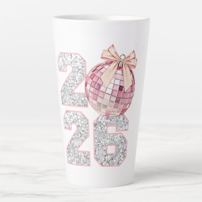 Taza De Café Latte Latte Mug-Happy New Year 2026 (Anverso)
