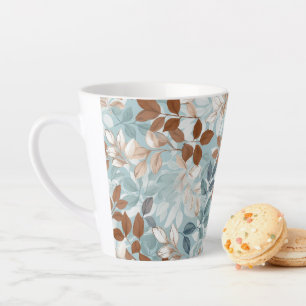Taza De Café Latte Latte Mug hojas de otoño