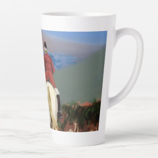 Taza De Café Latte Latte mug Horse and hounds (Derecha)