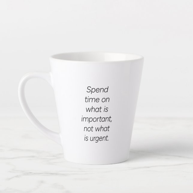 Taza De Café Latte Latte Mug Importante (Izquierda)
